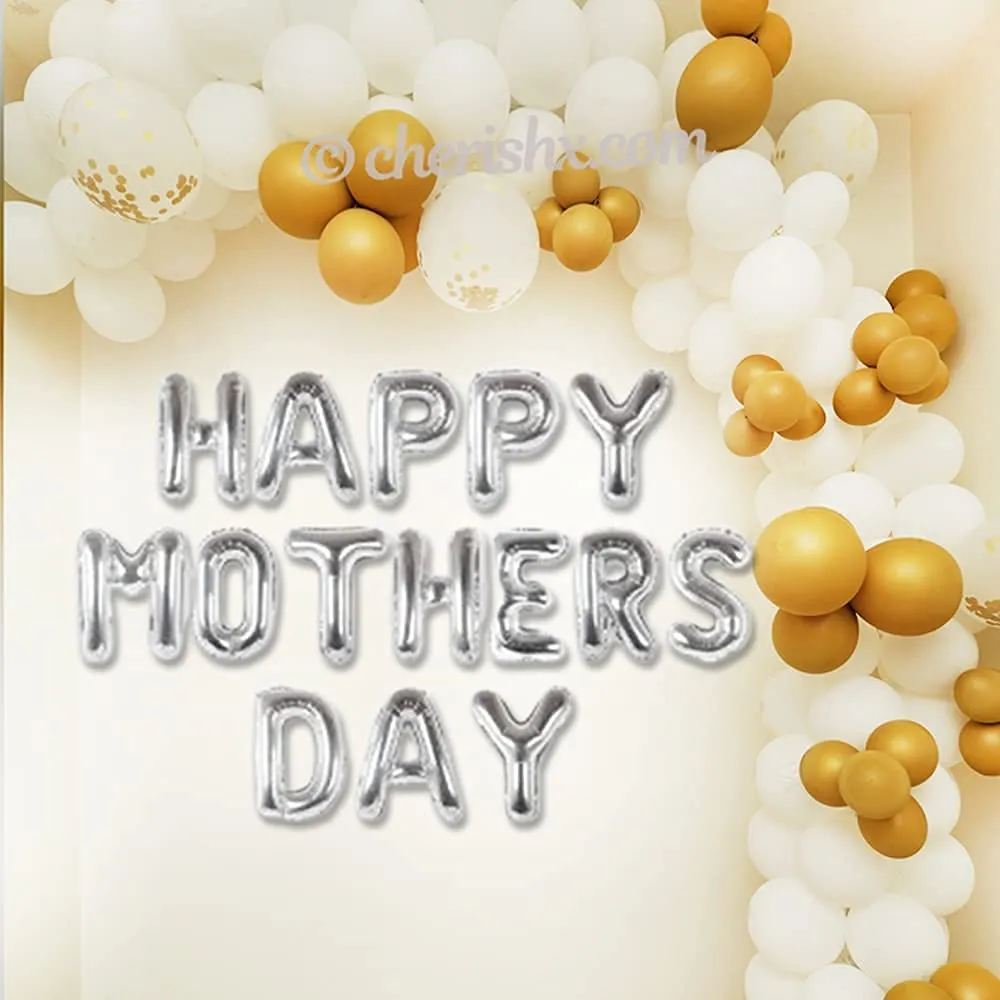 Best Mom White and Golden 80 Pcs Surprise Decoration DIY Kit