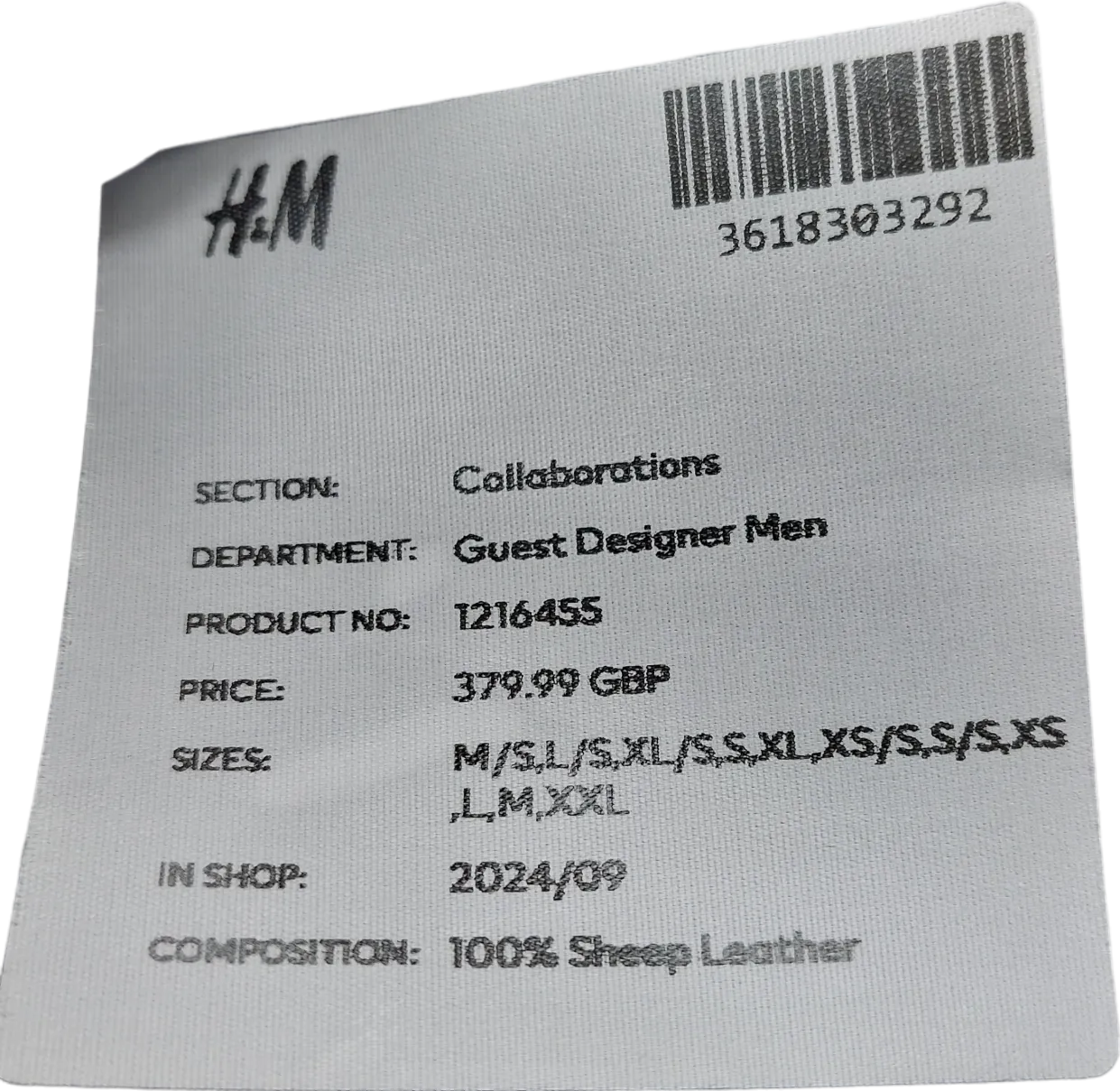 H&M Black Leather Oversize Blazer UK L