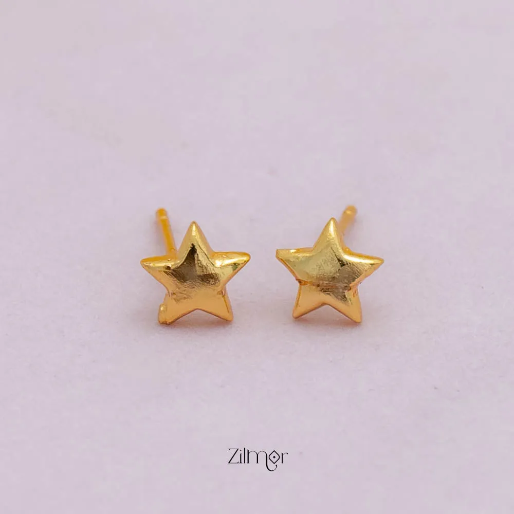 PE101846  - Gold tone AD Stone Combo stud Earrings