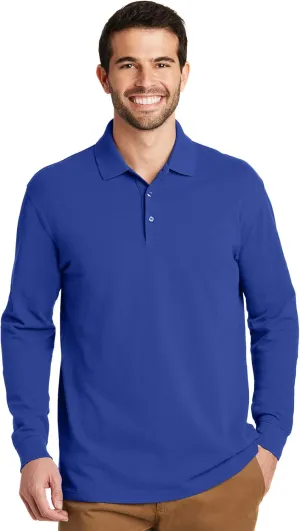 Port Authority EZCotton Long Sleeve Polo