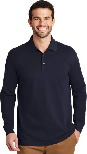 Port Authority EZCotton Long Sleeve Polo