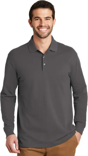 Port Authority EZCotton Long Sleeve Polo