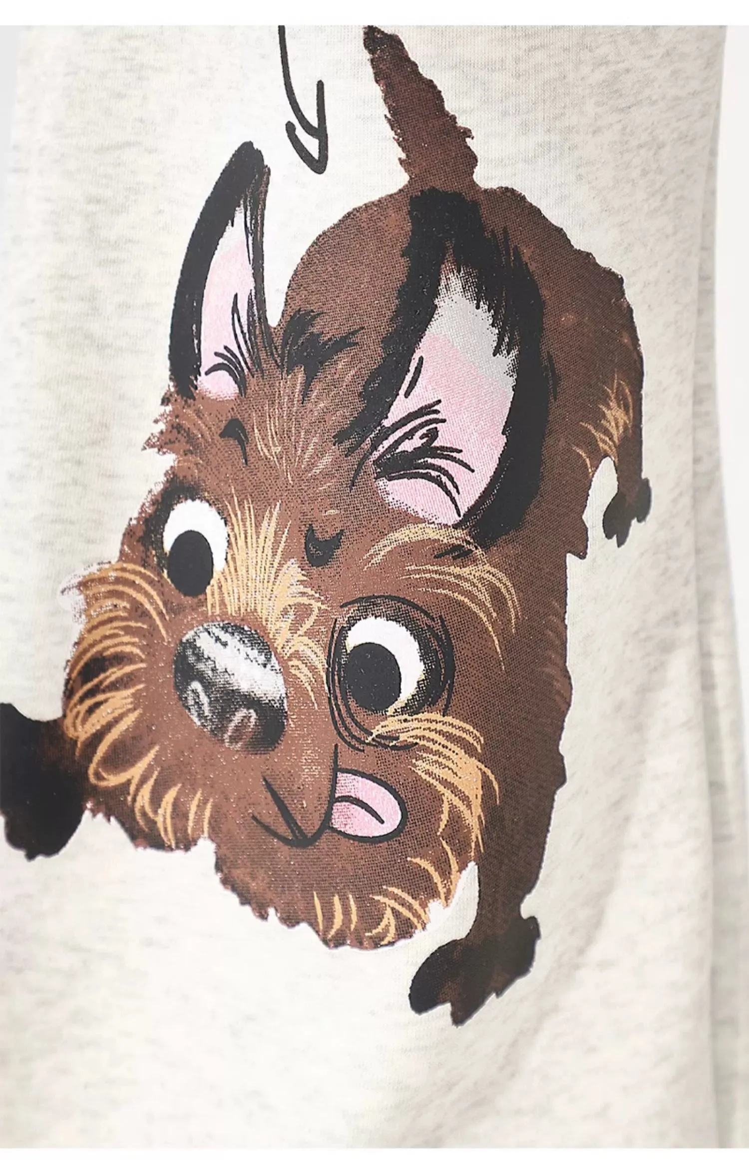 Thickened Velvet Dog Print Jazz Pants